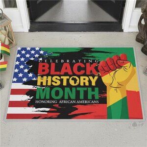 Black History Month Door Mat Non Slip Outdoor Doormat Black History Decor